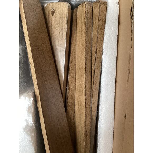 JOJOSPRING Bernice 8-Light Antique Blk Iron Base Sputnik Natural Wood Chandelier - Picture 6 of 13